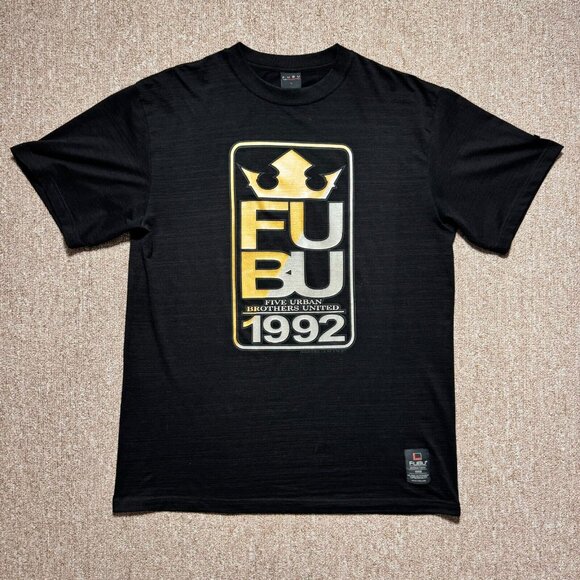 Vintage FUBU 1992 Five Urban Brothers United Crown King T Shirt Hiphop Rap LRG - Picture 3 of 8